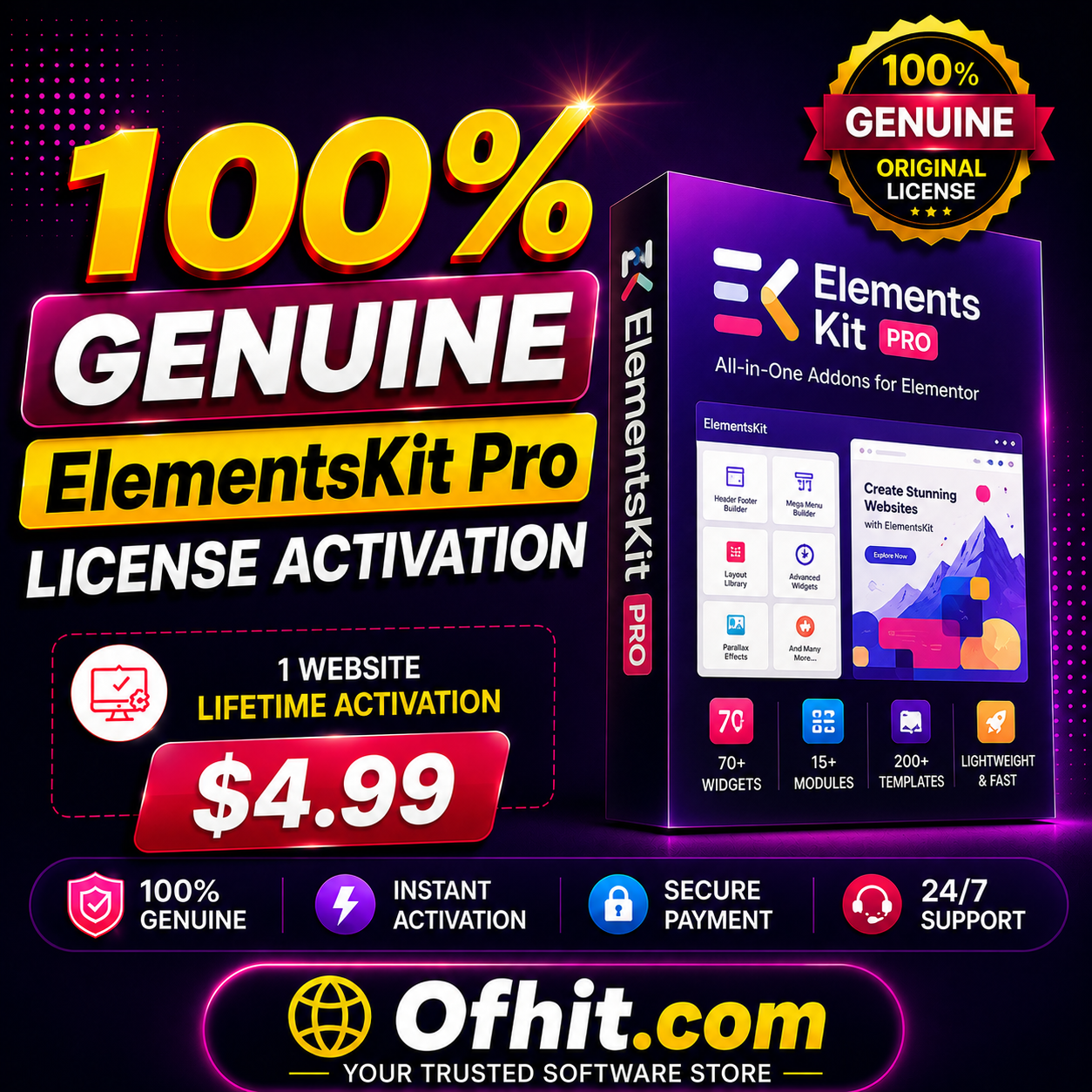 ElementsKit Pro License Key Activation